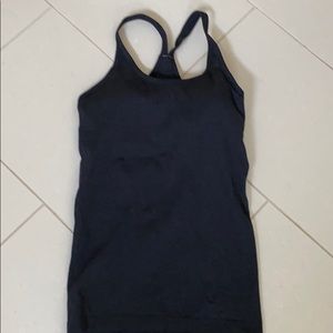Lululemon Ebb to street tank heathered black 6